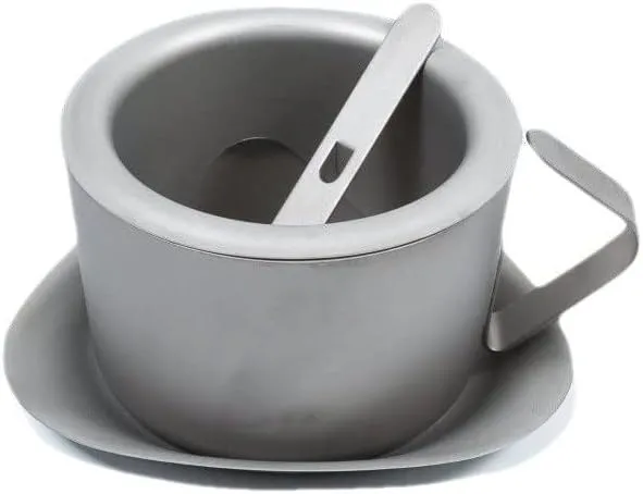 Pure Titanium Coffee Cup Set Double Layer Outdoor Camping Water Cup