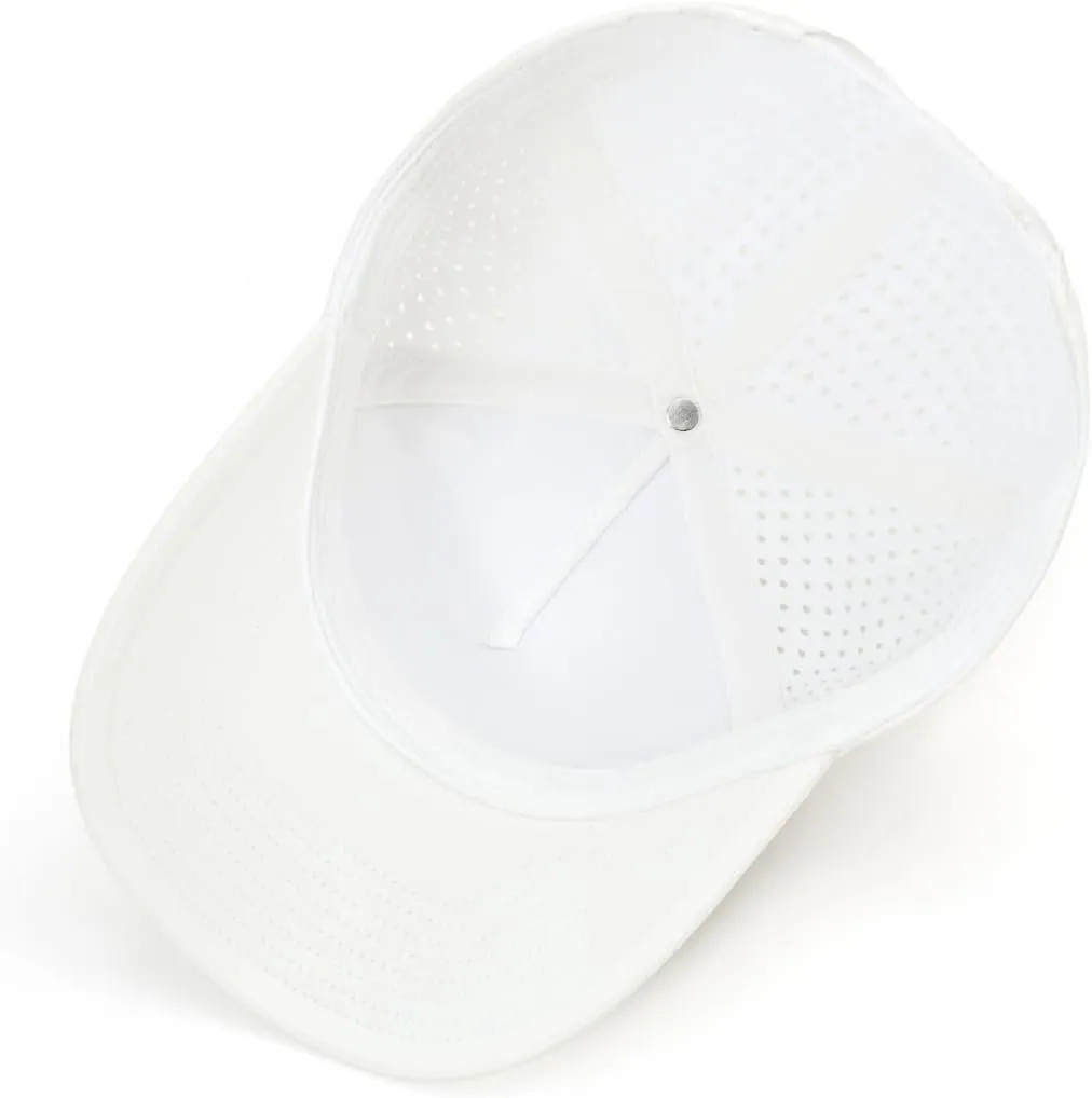 Quick-Dry Snapback Hats, 5-Panel Water-Resistant Mesh Baseball Caps for Men & Women, Golf, Running or Workouts