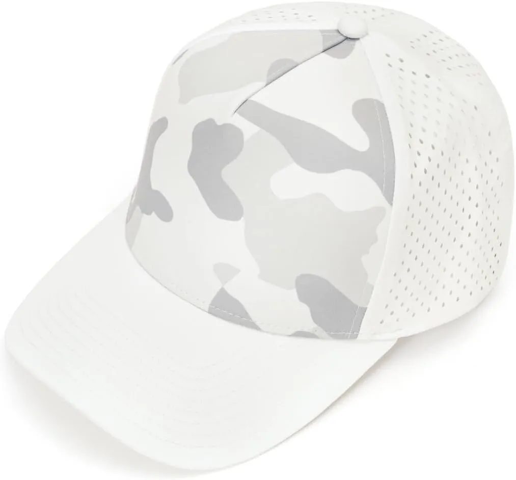 Quick-Dry Snapback Hats, 5-Panel Water-Resistant Mesh Baseball Caps for Men & Women, Golf, Running or Workouts