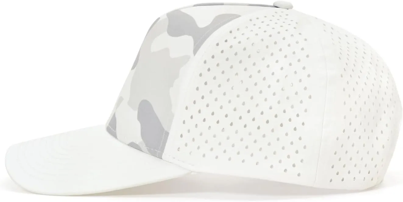 Quick-Dry Snapback Hats, 5-Panel Water-Resistant Mesh Baseball Caps for Men & Women, Golf, Running or Workouts