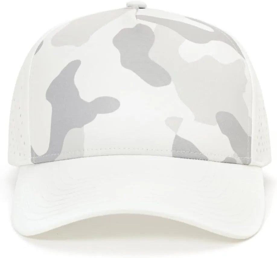 Quick-Dry Snapback Hats, 5-Panel Water-Resistant Mesh Baseball Caps for Men & Women, Golf, Running or Workouts