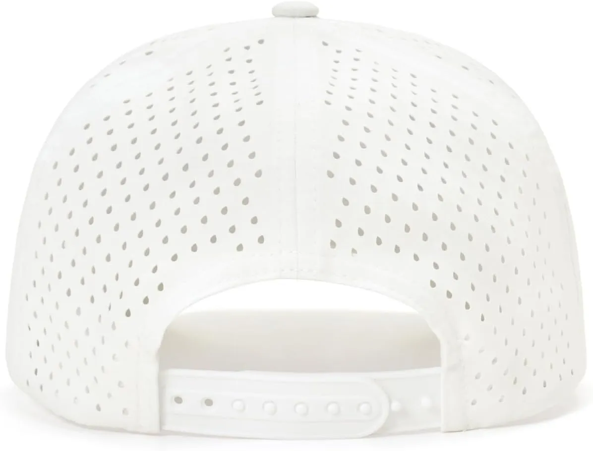 Quick-Dry Snapback Hats, 5-Panel Water-Resistant Mesh Baseball Caps for Men & Women, Golf, Running or Workouts