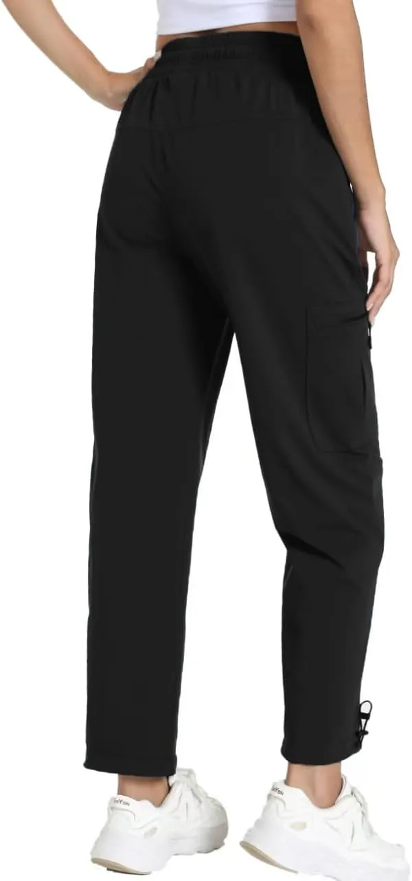 Quick Dry Women's Cargo Pants with Pockets Lightweight Hiking Joggers for Workout Athletic Casual Outdoor Camping