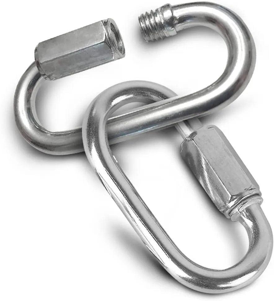 Quick Links 1/8 inch (3.5mm) Zinc Plated 24 Pack - 220 lb Working Load Limit - Chain Links