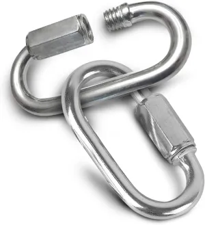 Quick Links 1/8 inch (3.5mm) Zinc Plated 24 Pack - 220 lb Working Load Limit - Chain Links