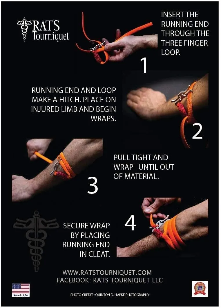 RATS GEN 2 Rapid Application Tourniquet System | Life Saving | Hemorrhage KIT | Emergency | First-AID | Survival