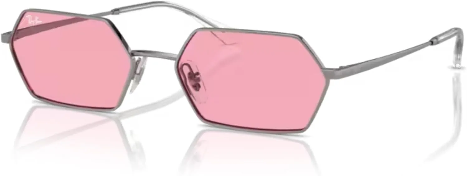 Ray-Ban RB3728 Yevi Hexagonal Sunglasses For Men For Women   BUNDLE With Designer iWear Complimentary Eyewear Kit
