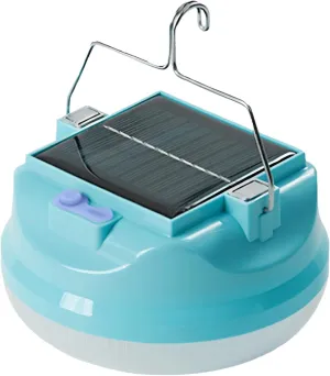 Rechargeable Solar Light for Camping, 6000Mah Battery, Abs Material, Touch Control, Ideal for Emergency & Outdoor Use
