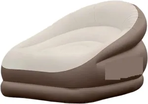 Recliner Outdoor Inflatable Sofa with Footrest Ottoman Stool Portable Camping Folding Furniture Recliner Portable (Color : Sofa)
