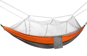 Recreation 1-2 Person Portable Outdoor Camping Hammock with Mosquito Net High Strength Parachute Fabric Hanging Bed Sleeping Swing Gifts for Hikers