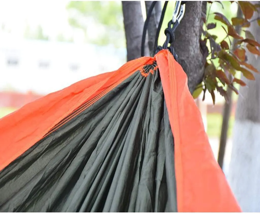 Recreation Double Camping Hammock with Straps Made of Portable Lightweight Cloth Parachute for Backpacking,Travel,Beach,Yard and Outdoor Survival Gifts for Hikers