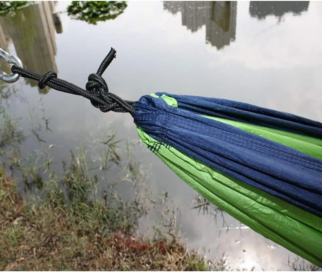 Recreation Double Camping Hammock with Straps Made of Portable Lightweight Cloth Parachute for Backpacking,Travel,Beach,Yard and Outdoor Survival Gifts for Hikers