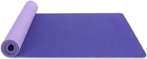 REDSHORE TPE Two-Color Yoga Mat,0.6 inch Thickness Odorless Non-Slip Tear Resistance Rubber with Net Bag,for Yoga Fitness Dance Pilates and Floor Exercises