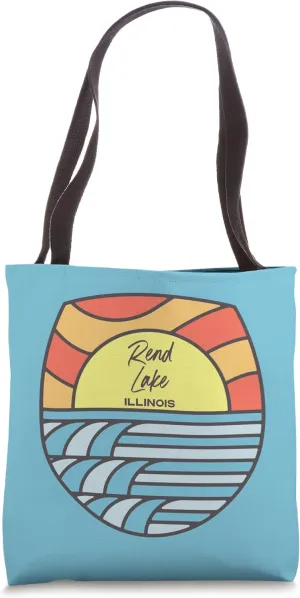 Rend Lake Illinois IL Sunset Vacation Souvenir Tote Bag