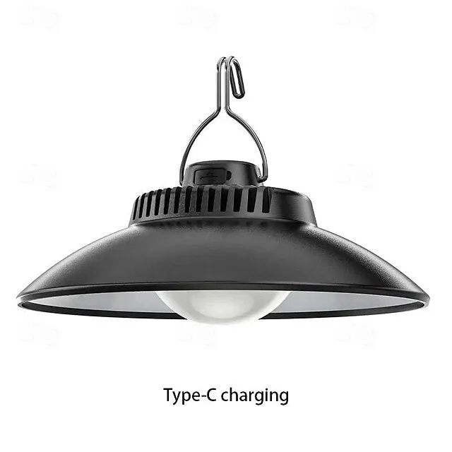 Retro Camping Tent Light 5W Hanging Outoor Atmosphere Filament Bulb Flying Saucer Straw Hat Sphere Outdoor Light