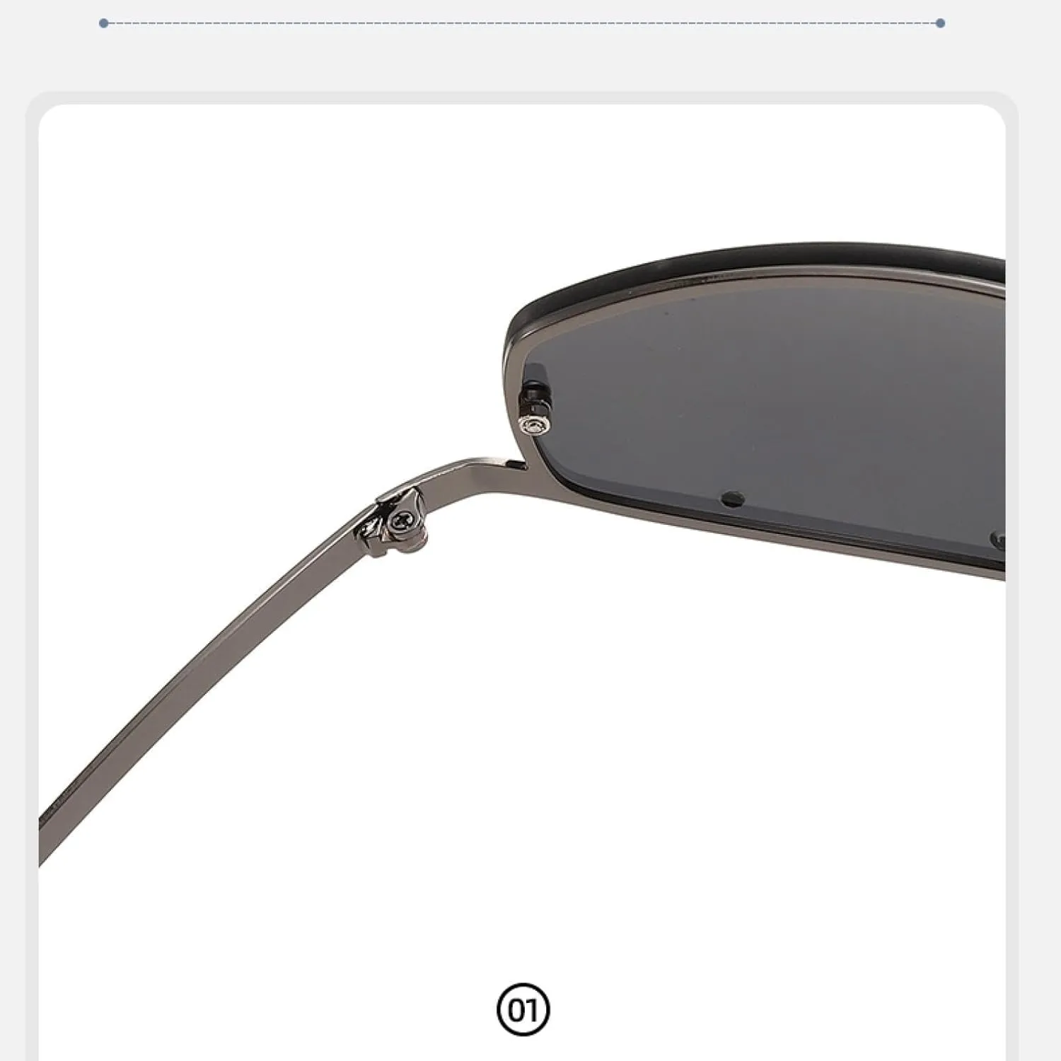 Rivet-studded Fashion Glasses for Women, Metal Frame with Pc Lenses, Perfect for Driving & Beach Parties