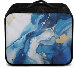 Rnyleeg Empty First Aid Bag Blue Marble First Aid Kits for Businesses Emergency Medical Trauma Bag Portable Travel Medical Supplies Bag
