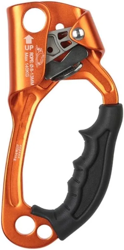 Rock Climbing Mountaineering Hand Ascender Device Rappelling Gear Equipment
