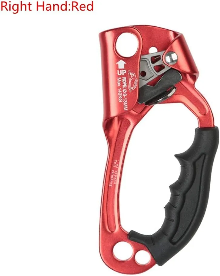Rock Climbing Mountaineering Hand Ascender Device Rappelling Gear Equipment