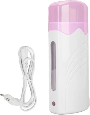 Roll on Wax Warmer for Hair Removal, Roller Heater for Depilatory Cartridge, Electric Hair Removal for Hair, Leg, Face, Armpit, Bikini, Portable Wax Roller for Men Women for Travel, 110V