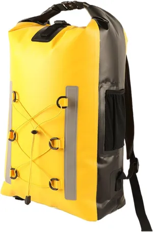 Roll Top Dry Bag for Kayaking Rafting 30L Dry Bag Backpack with Meshes Pocket Water Proof Adjustable Strap Dry Backpack