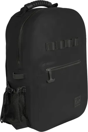 Rothco Waveguard Waterproof Backpack – Dry Storage Bag Hiking Boating Kayaking Canoeing Travel Beach Sack - Black