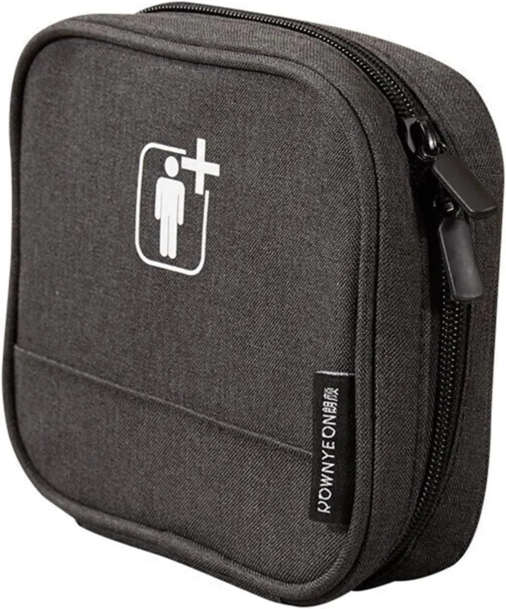 ROWNYEON Empty First Aid Kit Bag - Portable Medical Organizer Pouch for Emergency Supplies, Travel, Home and Car (No Medicines Included)