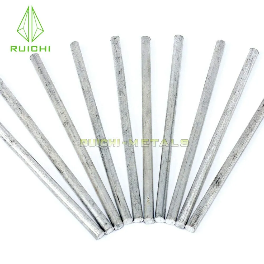 RUICHI 30Pcs Magnesium Rods 7x152mm/0.27" 6.1" High Purity 99.99% Magnesium Metal Survival Emergency Tool