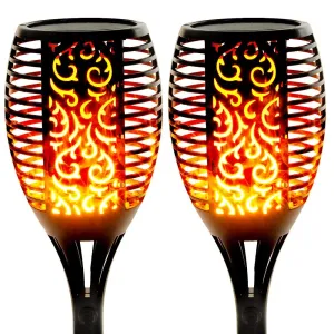 Rynx | Walensee Solar Light Outdoor Upgraded 43"(2 Pack) 96 Led Waterproof Flickering Flames Torch Lights Outdoor Solar Spotlights Landscape Lighting Dusk To Dawn Auto On/Off Security Torch Lights