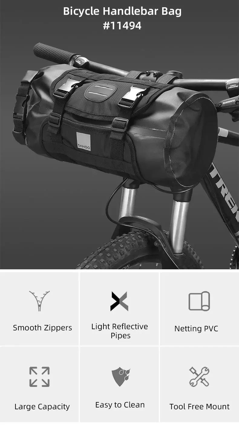 Sahoo Headstock Handlebar / Liter Cage Dry Bag