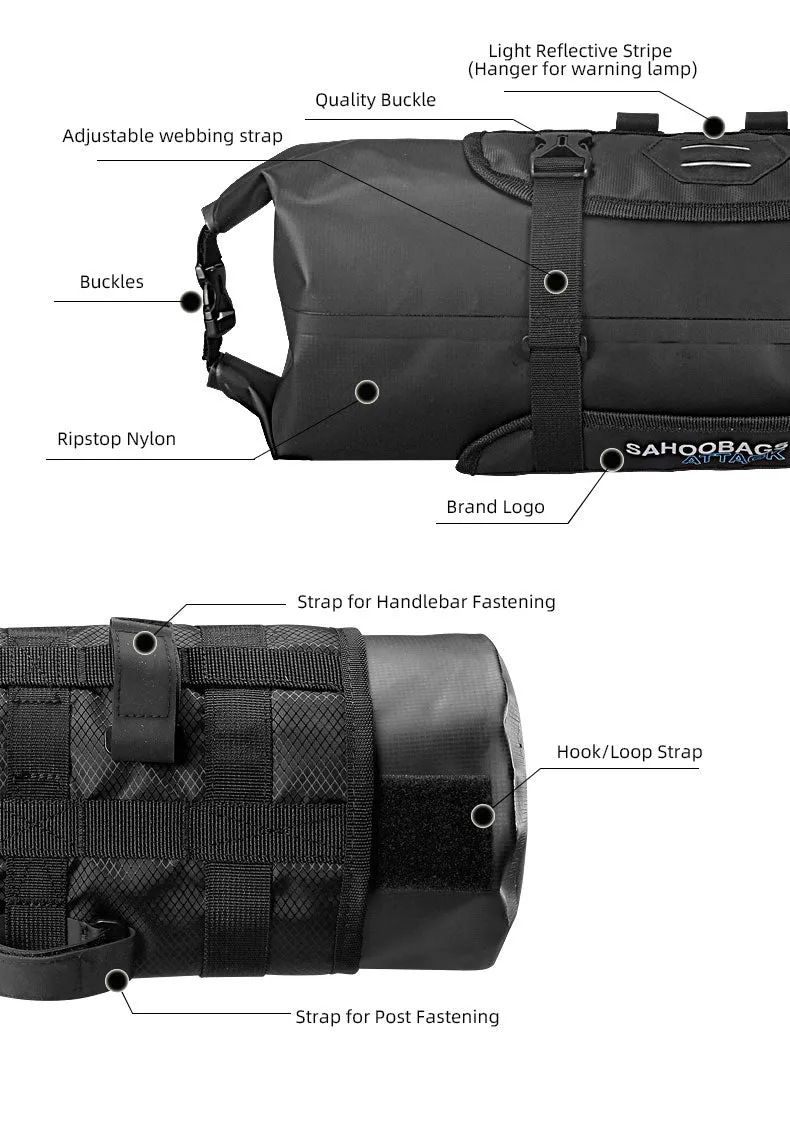 Sahoo Headstock Handlebar / Liter Cage Dry Bag
