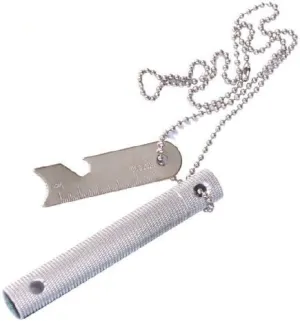 Sale! Sale! Sale! 3 in 1 Heavy Duty Aluminimum Professional Grade Firestarter: Combination Fire Steel Fire Starter, Map Ruler, Compass and Can Opener
