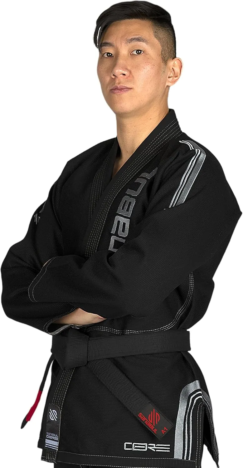 Sanabul Core Competition BJJ Gi for Men & Women Preshrunk Fabric IBJJF Approved Brazilian Jiu Jitsu Training & Competition Gi