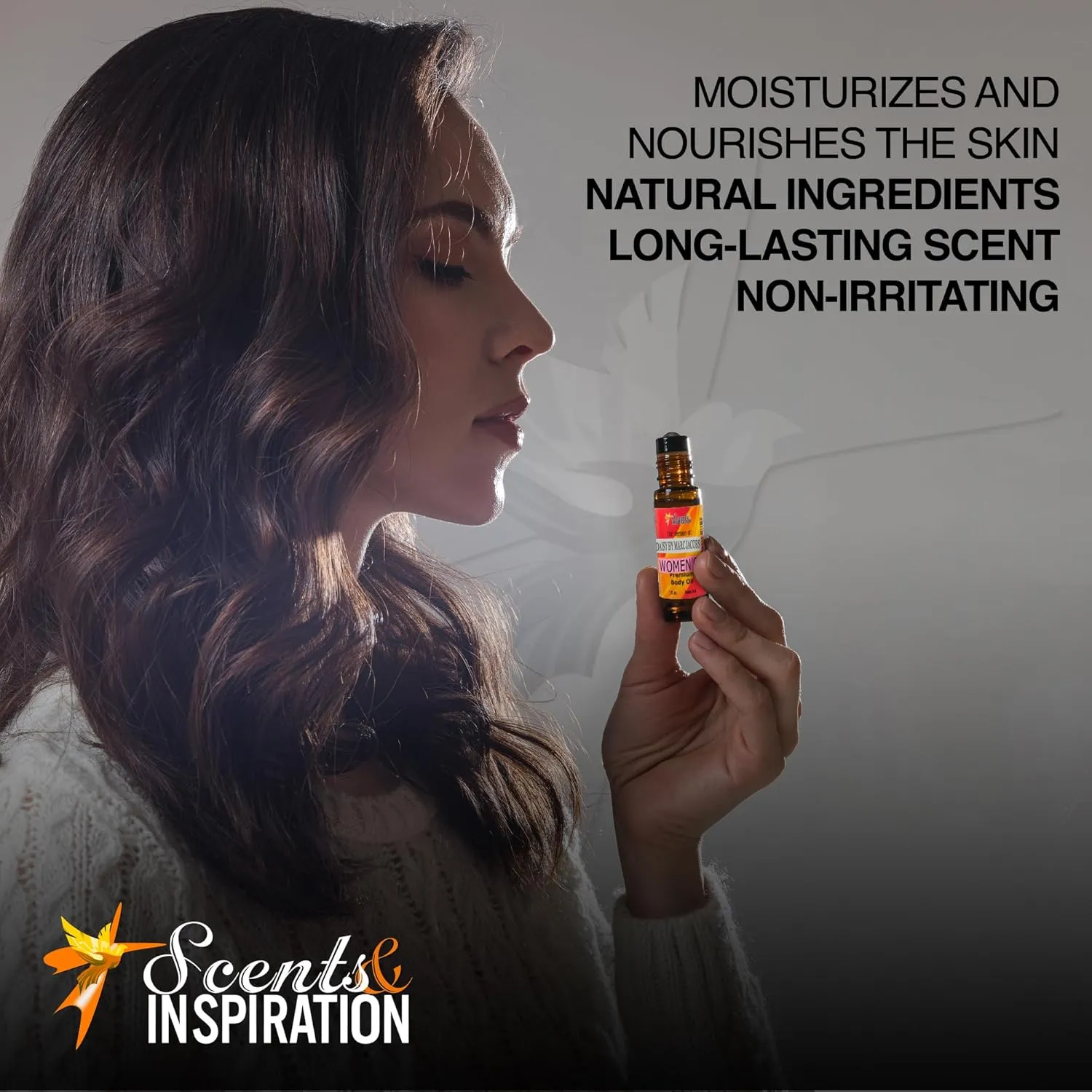 Scents & Inspiration Roll-On Fragrance Oil - Our Version of Daisy by MJ | Women's Fragrances | Alcohol-Free | Travel Size | Long Lasting Fragrance Oil | 1 Fl. Oz