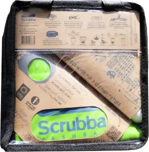 Scrubba Portable Wash Bag Kit (5 Pieces) - Hand Washing Machine System - Light & Small Portable Washer for Travel, Camping, Hiking & Hotel Room Washing – Eco-friendly Travel Laundry Essentials
