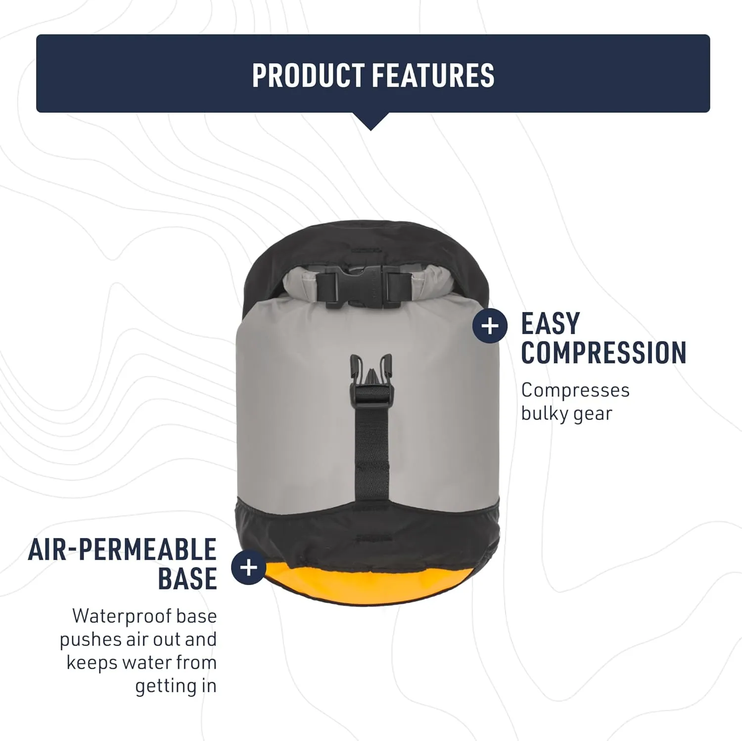 Sea to Summit eVac Ultra-Lightweight Compression Dry Bag, Waterproof Dry Storage, 13 Liter, Highrise Grey