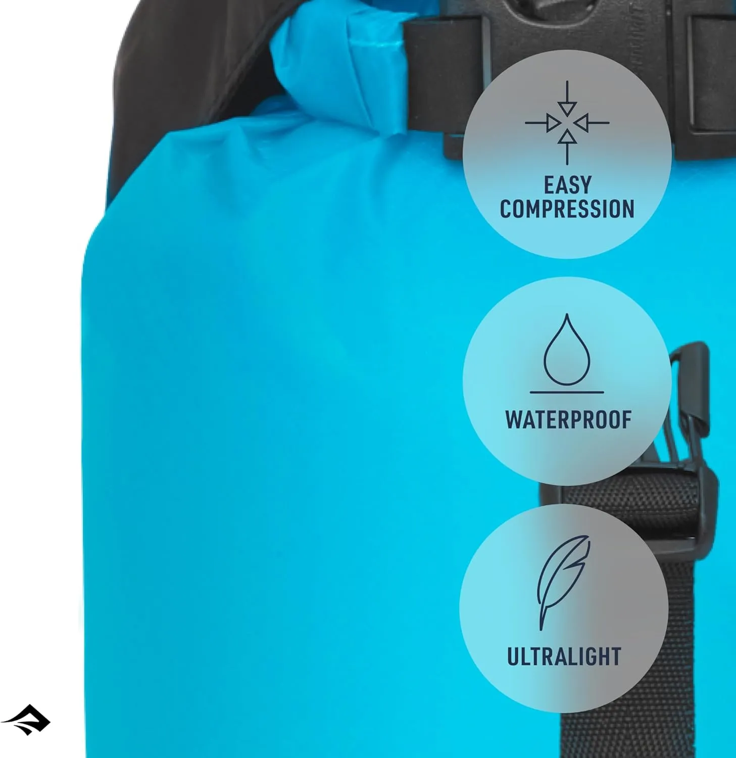 Sea to Summit eVac Ultra-Lightweight Compression Dry Bag, Waterproof Dry Storage, 13 Liter, Highrise Grey