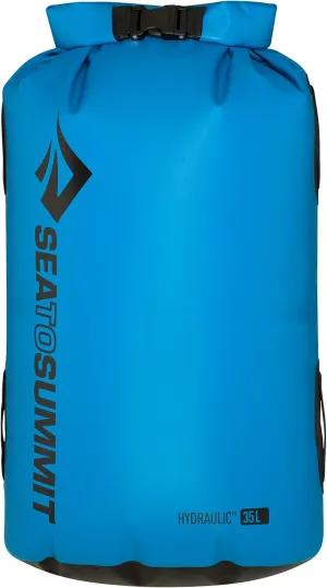 Sea to Summit Hydraulic Dry Bag, Heavy-Duty Dry Storage, 65 Liter, Blue
