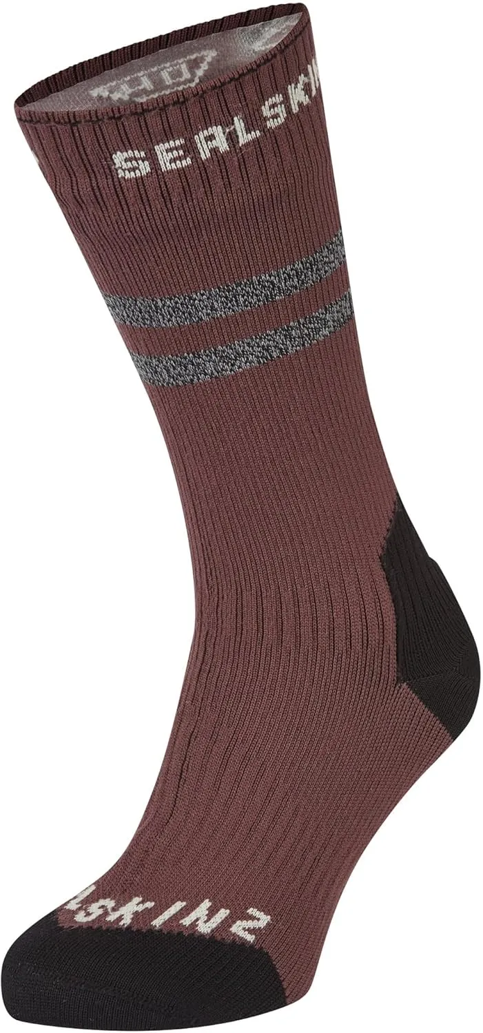 SEALSKINZ Runton Waterproof Cold Weather Mid Length Sock with Hydrostop