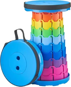 SEDLAV Umbrella Outdoor Camping Hiking Stool Furniture Collapsible Pop Up Telescoping Stool Multifunctional Travel Stool Lounge Folding Chair Chairs