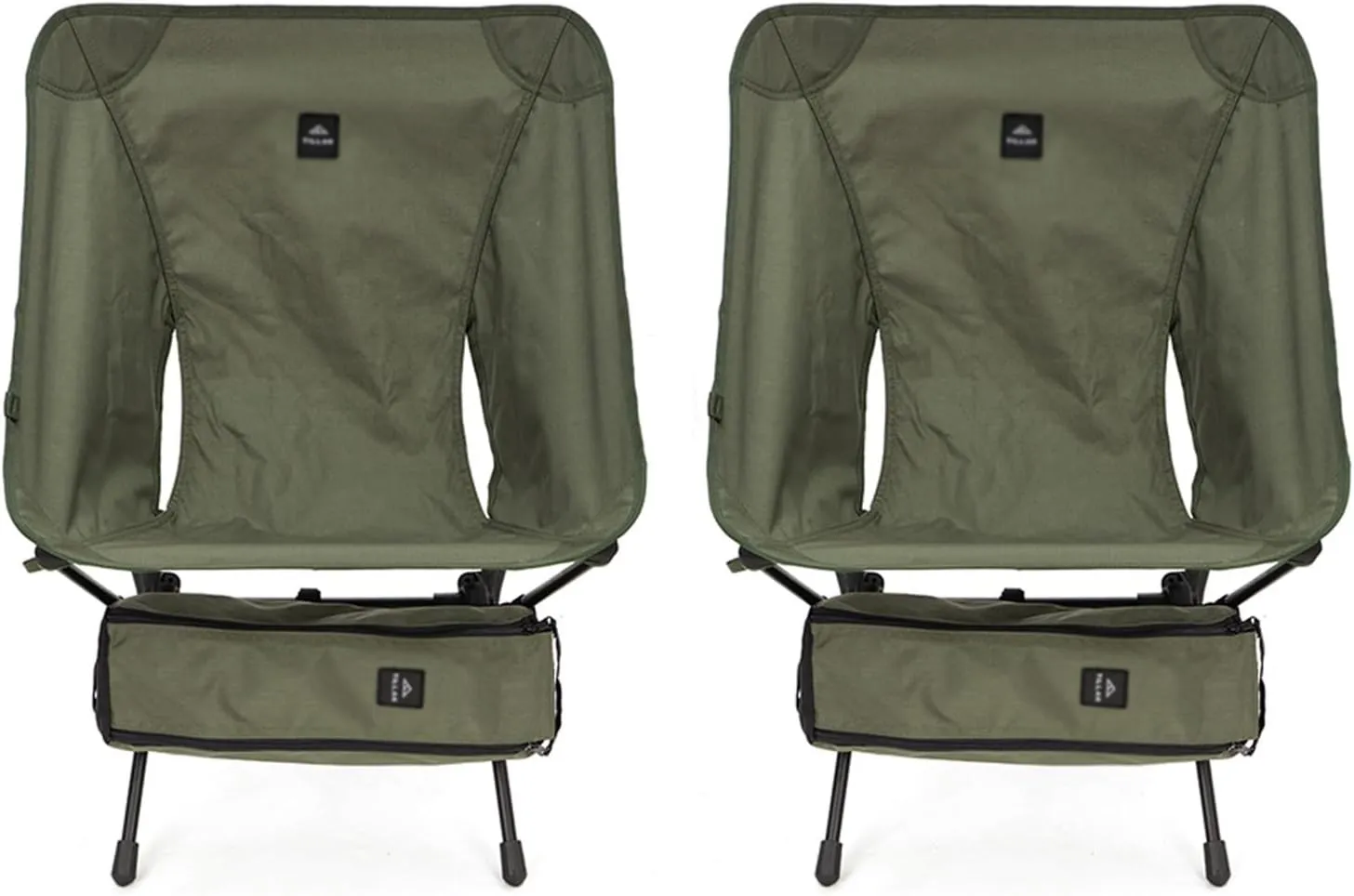 Set of 2 Folding Camping Chairs, Outdoor Furniture Aluminum Portable Folding Chair Great for Camping Picnic Park, Oxford Fabric, Recliner Garden Chairs, Green Outdoor Folding Chair, 65cm