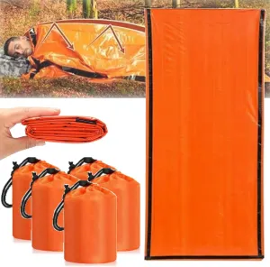 Sierra Madre Emergency Sleeping Bag, 84"X36" SierraMadre Emergency Sleeping Bag, Sierra Madera Pocket Size Emergency Sleeping Bag, Waterproof Thermal Bivy Sack for Outdoor