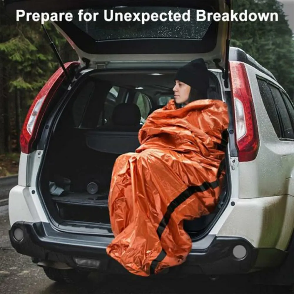Sierra Madre Emergency Sleeping Bag, 84"X36" SierraMadre Emergency Sleeping Bag, Sierra Madera Pocket Size Emergency Sleeping Bag, Waterproof Thermal Bivy Sack for Outdoor