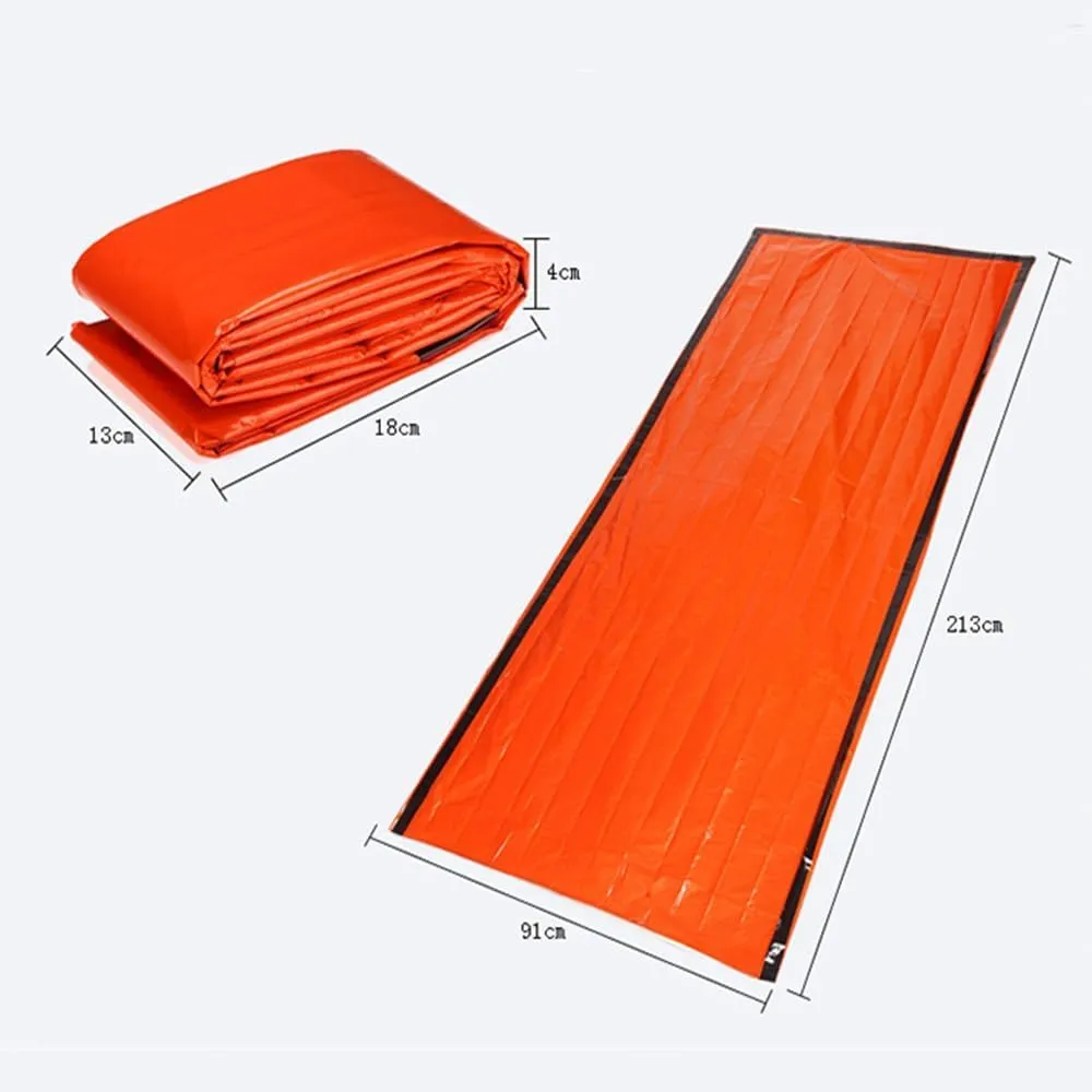Sierra Madre Emergency Sleeping Bag, 84"X36" SierraMadre Emergency Sleeping Bag, Sierra Madera Pocket Size Emergency Sleeping Bag, Waterproof Thermal Bivy Sack for Outdoor