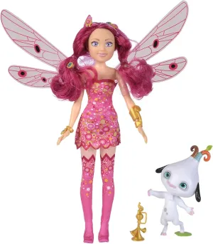 Simba Mia and Me - 109483042 - Training Doll - Phuddle with Trumptus - Elf with Movable Wings and Legs - 6 Hair Clips - 2 Bracelets - Suitable from 3 Years - Multi-Coloured - 23 cm