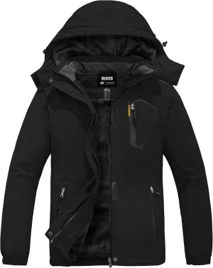 Skieer Women's Waterproof Ski Jacket Warm Winter Coat Fleece Snowboarding Coat