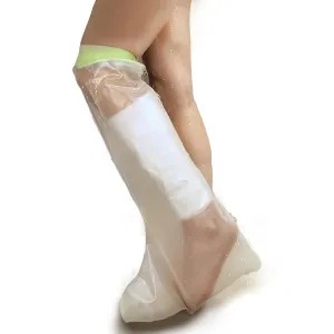 SLDOREAH100% Waterproof Leg Cast Cover for Shower Adult Cast Covers Protector Shower Bag Watertight Seal Keep Wounds Dry Reusable Covers for Bandage