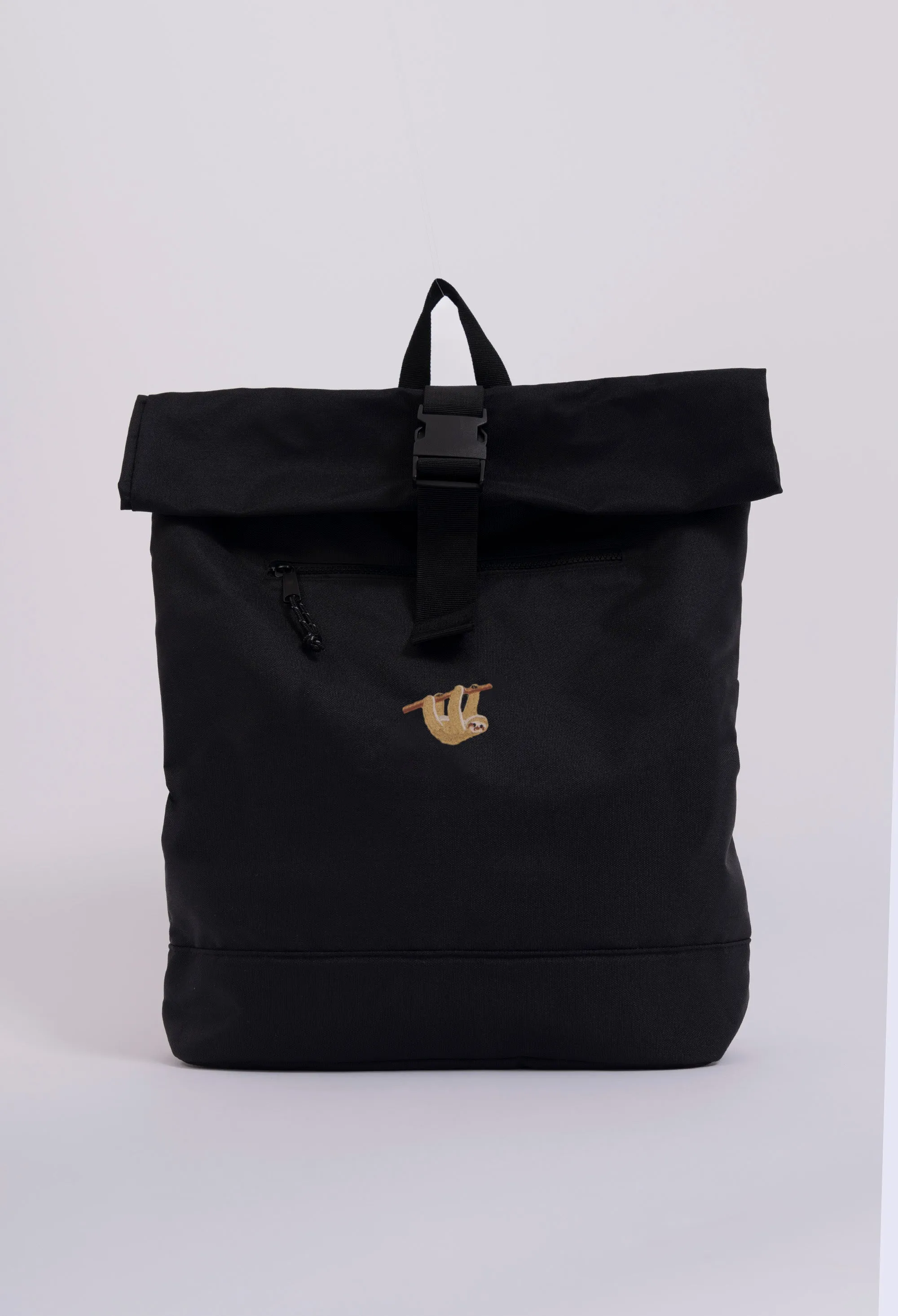 sloth recycled roll-top backpack