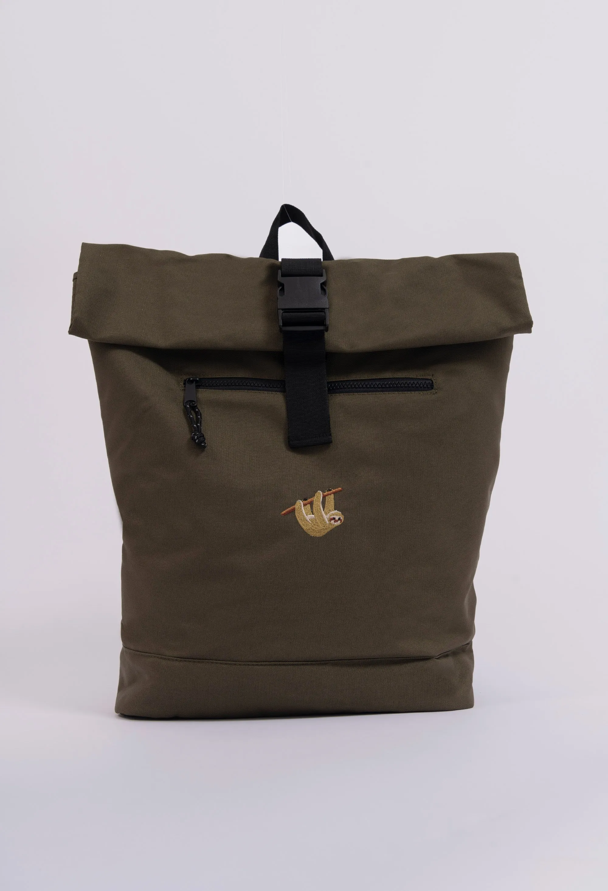 sloth recycled roll-top backpack