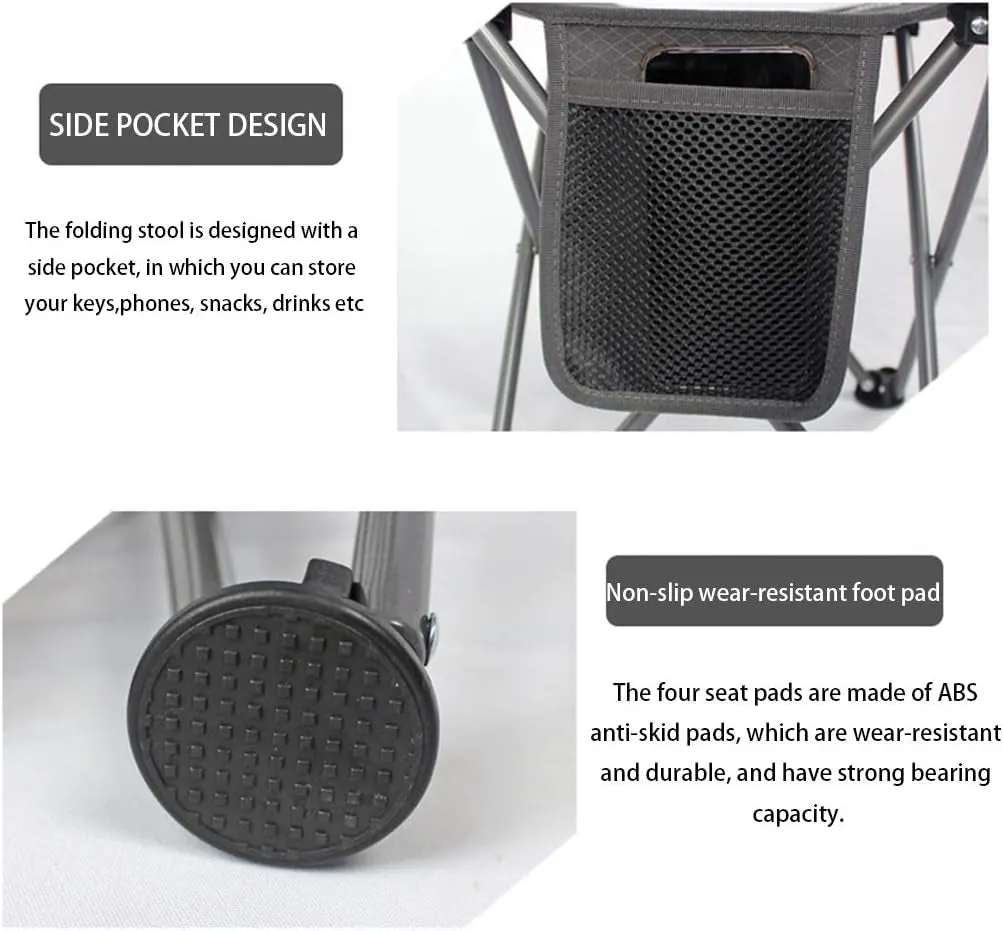 Small Camping Stool Fold Mini Camping Stool, Portable Lightweight Camping Stool, Outdoor.